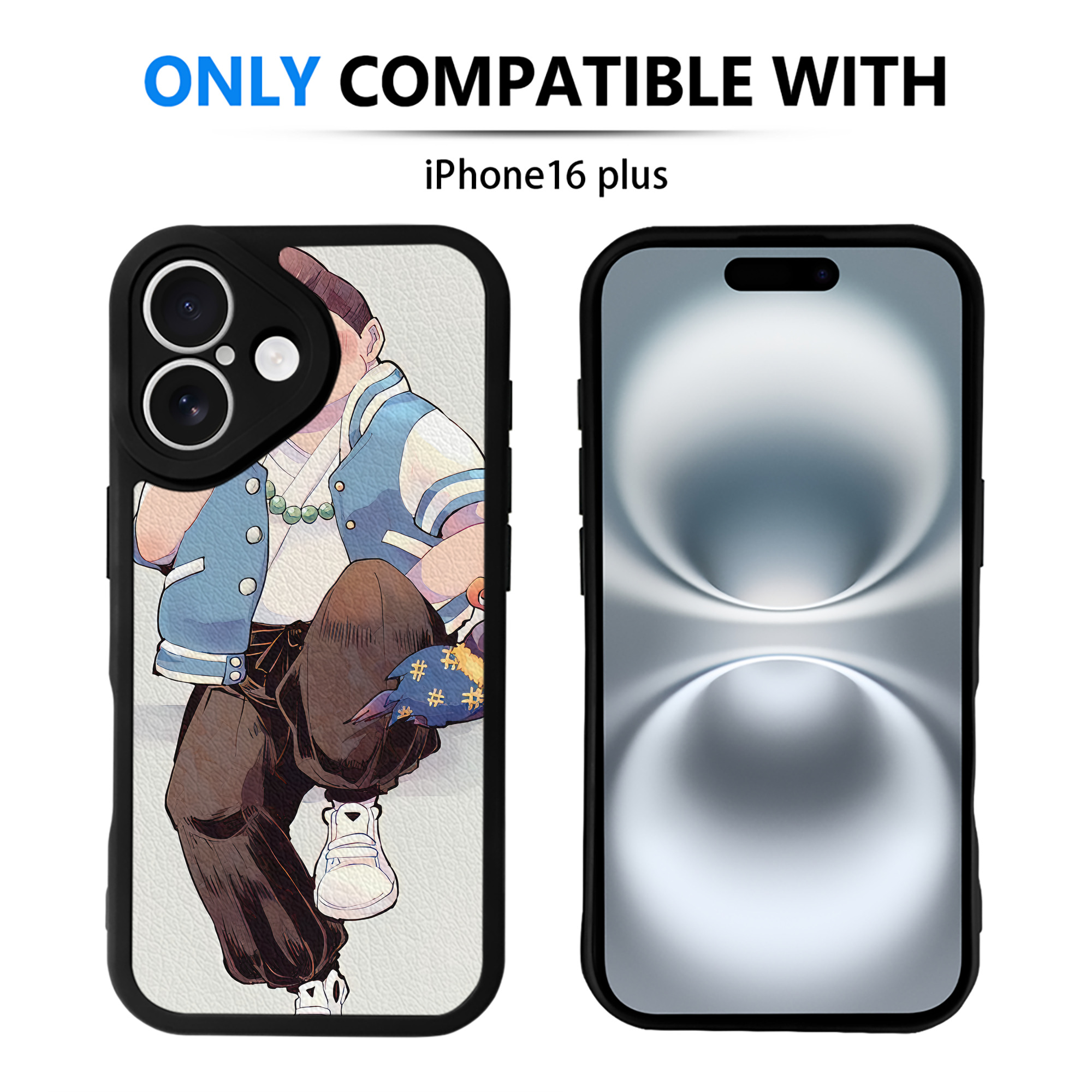 （画像用） 妖怪ウォッチ Yo-kai Watch 【iPhone 16シリーズ対応】シリコンスマホケース（レザー調） 材質：シリコン